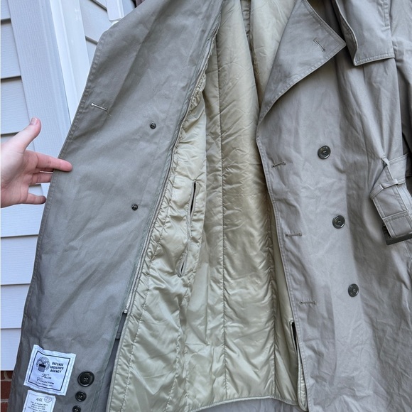 USMC All Weather Marine Trench Coat Defense Logistic Agency Valor Collection 44L - Picture 2 of 4